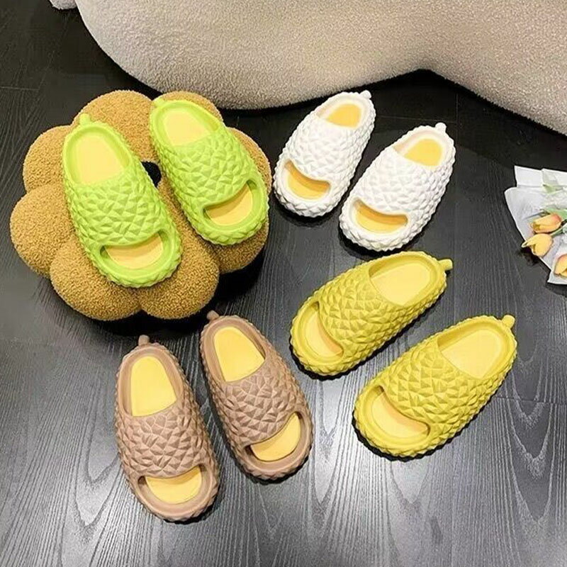 スリッパ ドリアンの形 男女兼用 厚底サンダル 室内 外履き ルームシューズ シャワーサンダル お風呂 P..