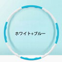 送料無料 1日10分 フラフープ フラフープ ダイエット 組み立て フラットフープ 大人用 初心者 ダイエット用 95cm 取り外し可能 マルチカラーのフラフー...