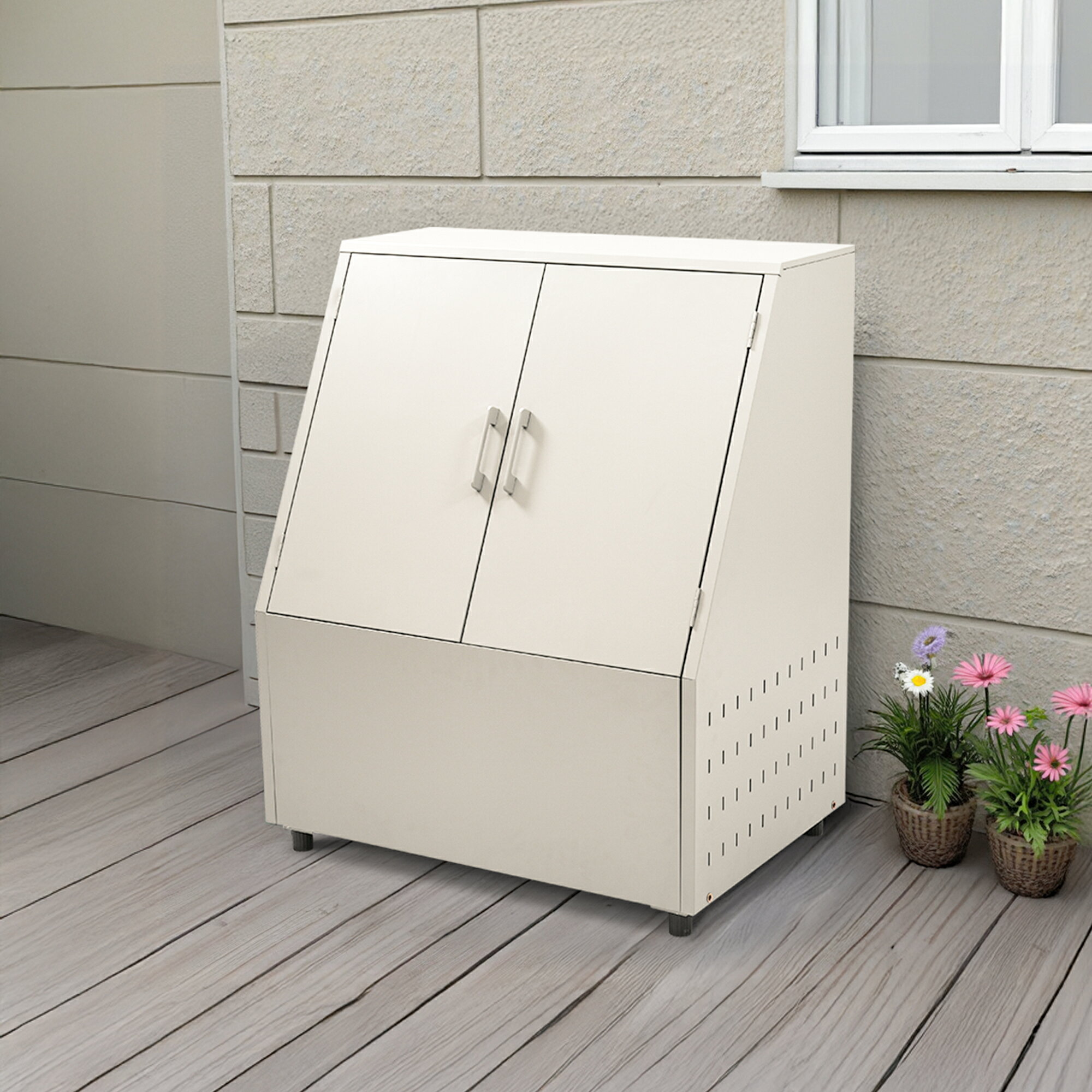 【マラソン期間P10倍】ゴミ箱 屋外 大容量 456L 通気性抜群 頑丈 大型 安定 簡単組立 ゴミ荒らし防止 カラスよけ 大型 野良猫よけ 大きい ふた付き ...