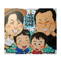 似顔絵クイック傘寿・米寿祝い【プレゼント】【ギフト】【色紙サイズ】【両親】ぶんころ色紙サイズB4サイズA3サイズ長寿記念家族結婚祝い快気祝い誕生日結婚退職