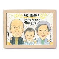 お祝い用ギフトやプレゼントの似顔絵色紙