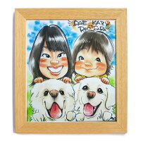 ペット似顔絵【タミー】【犬、猫、インコ、鳥、動物、ペット】
