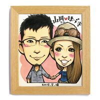 似顔絵長寿還暦お祝いプレゼントに
