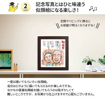 似顔絵ポエムネームインポエムプレゼント長寿米寿還暦喜寿卒寿