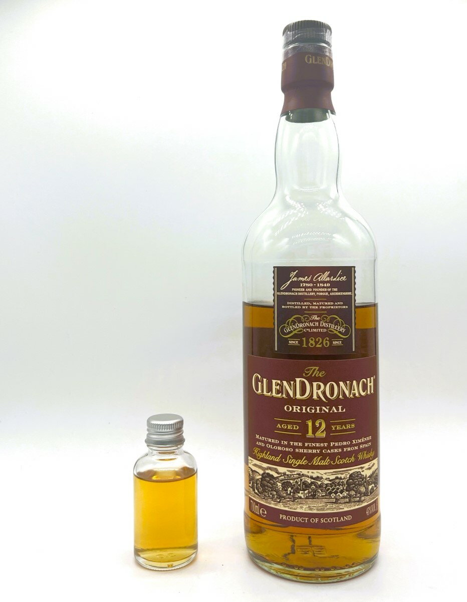 GLENDRONACH 【30mlサンプル】グレンドロナック12年30ml/43%グレンドロナック 小瓶 シングルモルト スコッチウイスキー ハイランド　詰替え　量