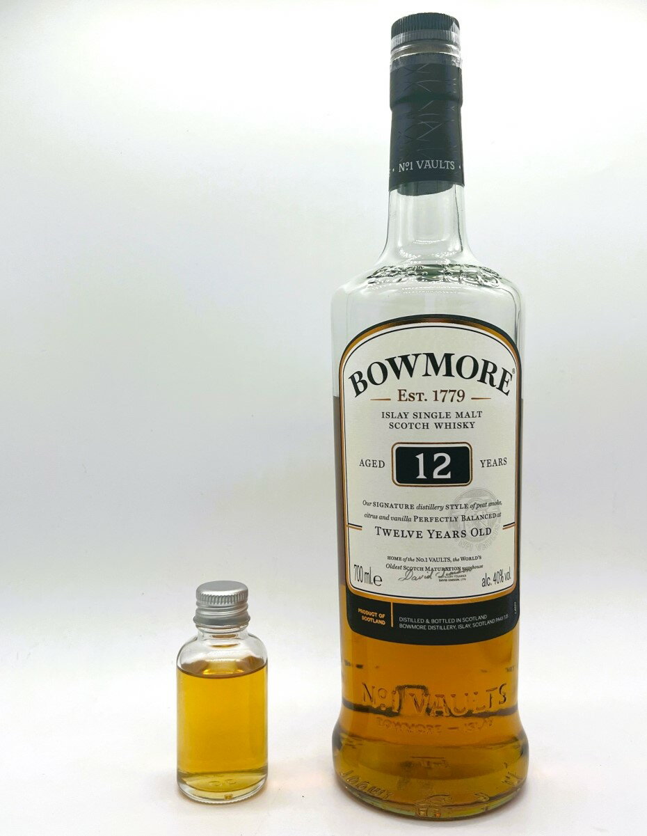 BOWMORE 【30mlサンプル】ボウモア12年30ml/40%ボウモア 小瓶 シングルモルト スコッチウイスキー アイラ　詰替え　量り売り