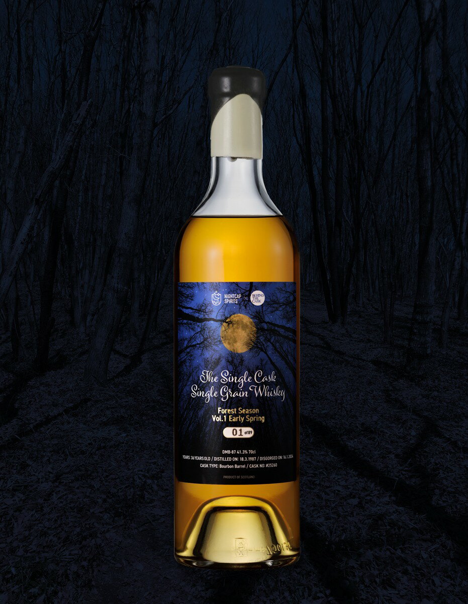 NIGHTCAP SPIRITS BEHIND THE CASK DMB-87 The Single Cask Single Grain Whisky 700ml / 41.3% グレーンウイスキー 1987 36年熟成 シングルカスク ビハインド ザ カスク ウヰスキー 飲みやす…