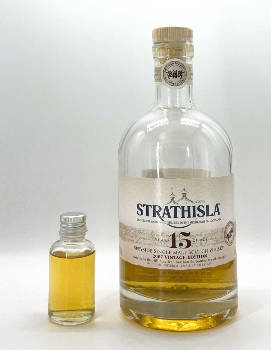 【30mlサンプル】ストラスアイラ15年【2006】 for The Whisky ExchangeVintage Edition 30ml/60.3%ストラスアイラ 小瓶 シングルモルト スコッチウイスキー スペイサイド　詰替え　量り売り UK流通品