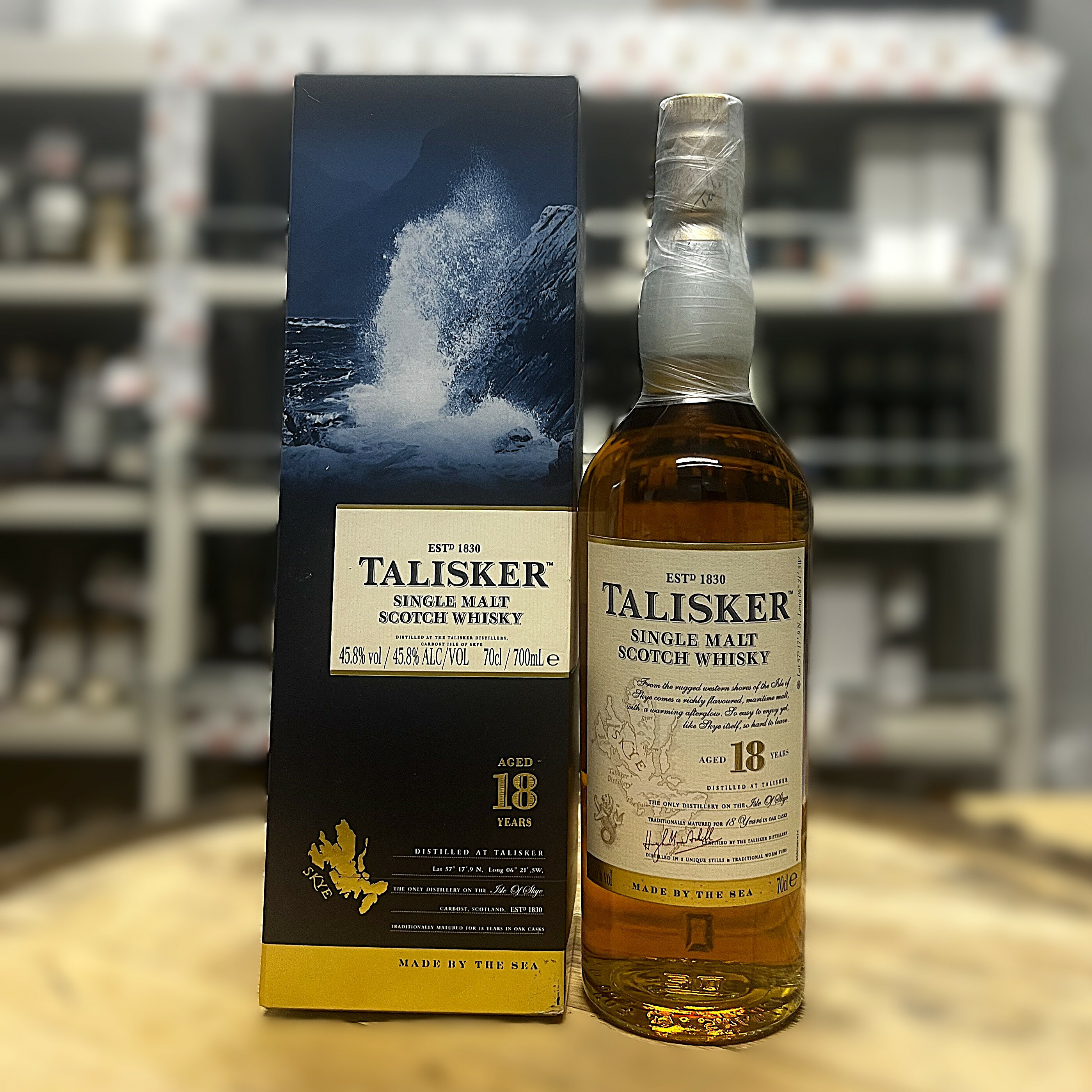 タリスカー18年旧ラベルイタリア流通品 700ml / 45.8%タリスカー スカイ島 18年熟成 オールドボトル