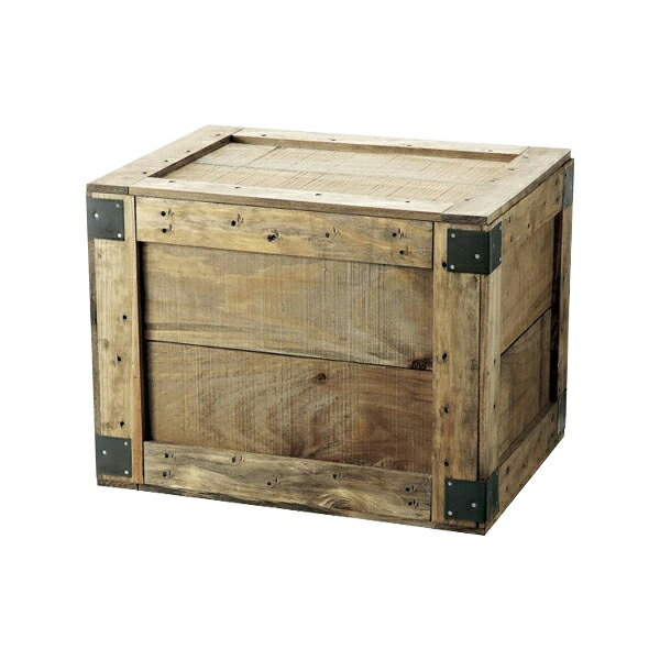 A梱包BOX　L #10113 シンプルでオシャレな木製カラーボックス　フタ付き 要法人名 【キャンセル不可】( 選べるカラー)