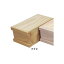白木BOX　F型　無塗装 #10314 シンプルな木製ボックス　フタ・持ち手付き 要法人名 【キャンセル不可】