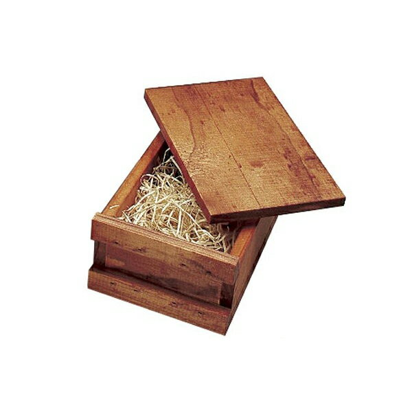 白木BOX HM型 メープル（赤茶） #10319 シンプルな木製カラーボックス フタ・持ち手付き 要法人名 【キャンセル不可】木製 ハンドメイド 手作り 木 ボックス 小さめ ディスプレイ 収納 おしゃれ