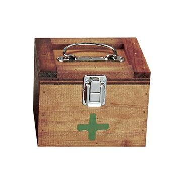 救急箱（ミニタイプ）　メープル（赤茶） #13194 ポピュラーでおしゃれな救急箱 要法人名 【キャンセル不可】