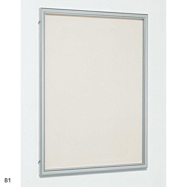 壁面掲示板 B1 掲示シート仕様 6617 屋外 直付け 扉 タテ　個人宅不可　法人配送のみ　 (選べるカラー)