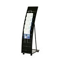 R型カタログスタンド(ブラック)【97】 PRX-071 片面 A4 1列7段 要法人名