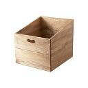 斜めカットBOX L ブラウン #920305 ウッド 収納 陳列 ディスプレイ 要法人名 【キャンセル不可】