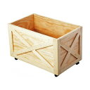 木製BOX キャスター付(大) 無塗装品 #920351 移動 ディスプレイ ウッド 木箱 要法人名 【キャンセル不可】ナチュラル 自然 陳列 保管 おしゃれ かわいい 雑貨屋 店舗 リビング
