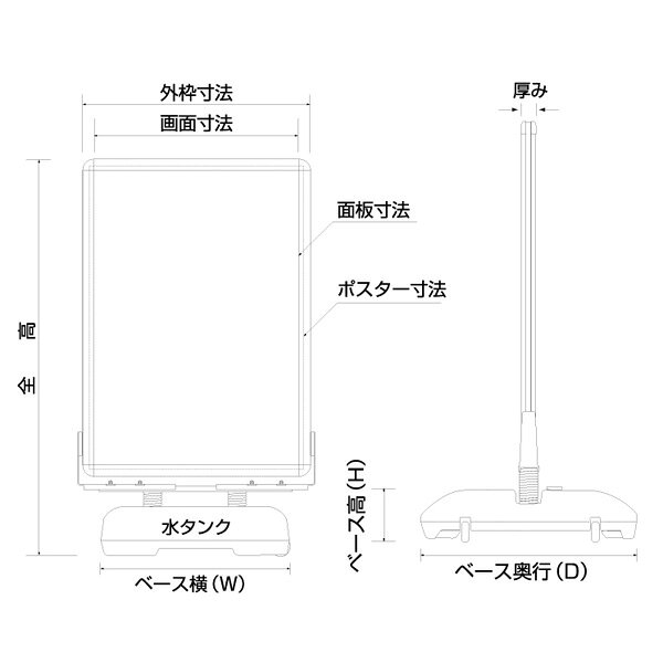 ローリングベースパックシート仕様A1 防水用 紙・ポスター使用可 個人宅配送不可 ...
