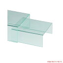 テーブル(コの字台) KG-16 3台セット アクリル製品 【キャンセル不可】 ガラス色