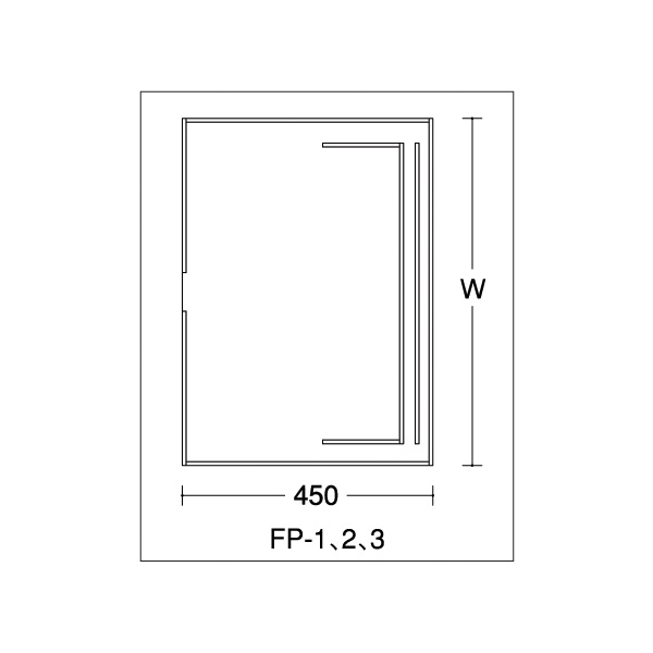 フードカバー台座（450用） FP-2 アクリル製品 【キャンセル不可】　白マット