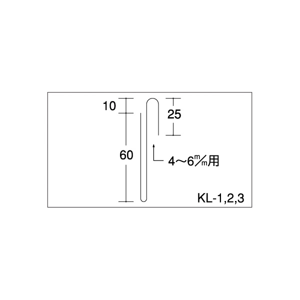 ワイヤー用塩ビカード差し0.7mm KL-3 10台セット 塩ビ製品 【キャンセル不可】 2