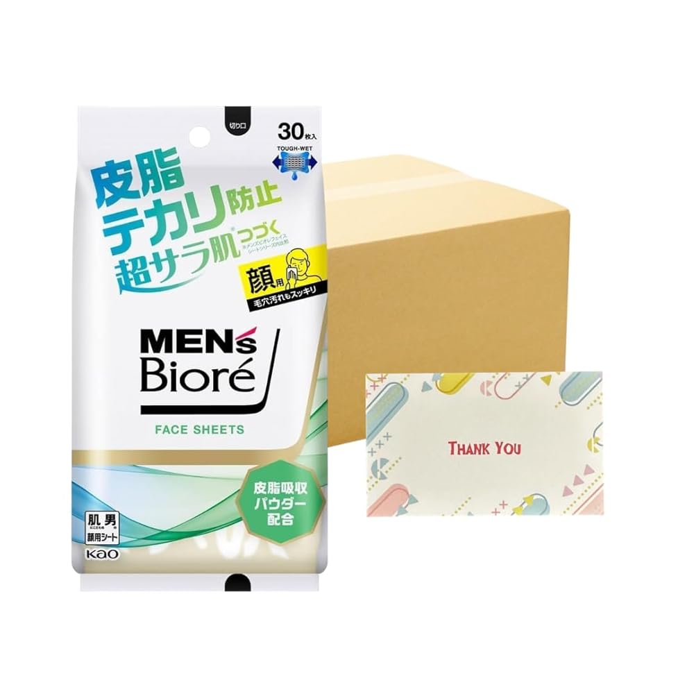 花王 メンズビオレ フェイスシート 爽やかなシトラスの香り 30枚入 12個セット ボディシート +Kunutonn..