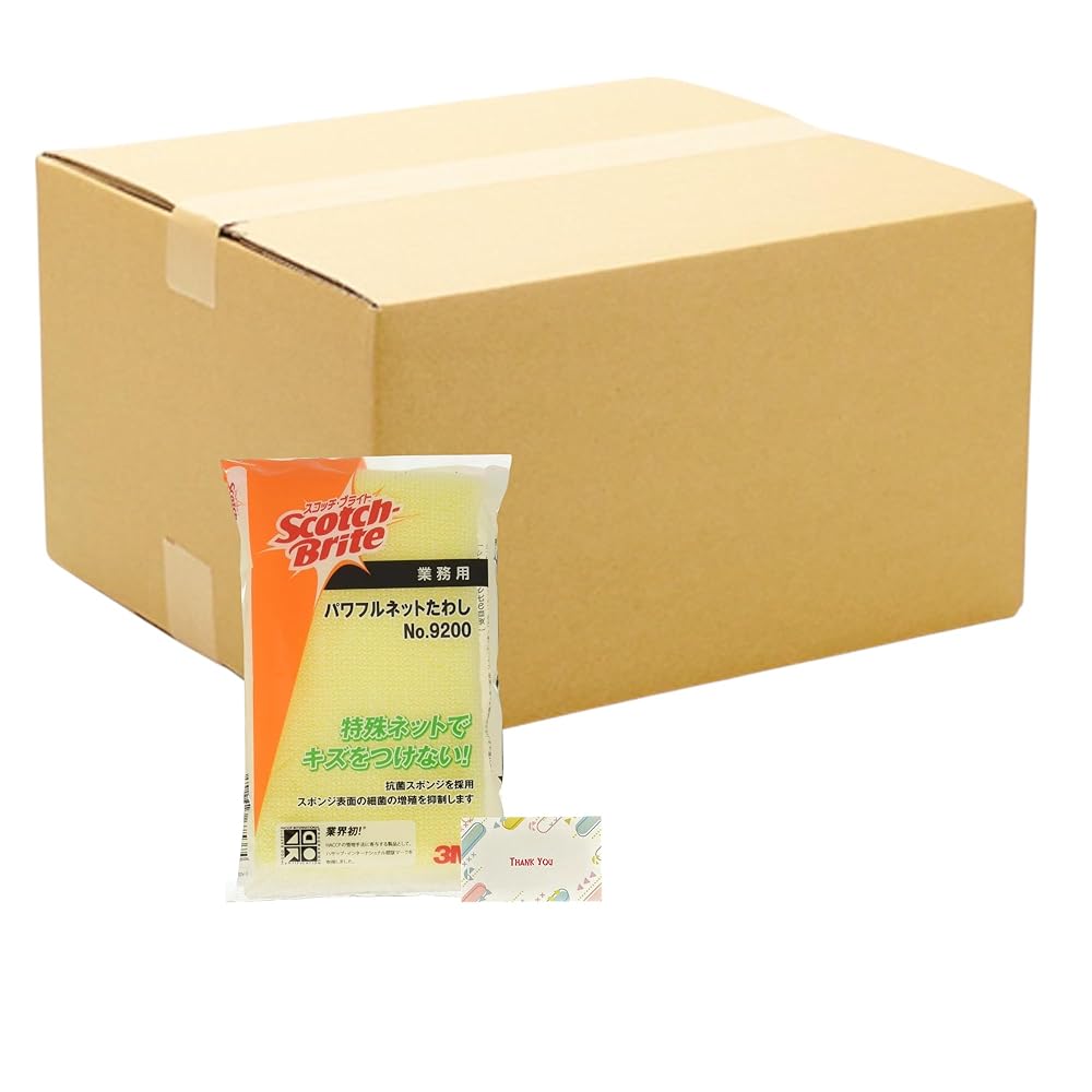 スリーエム 3M スコッチ・ブライト パワフルネットたわし + Kunutonnオリジナルロゴ入りe おまけ付