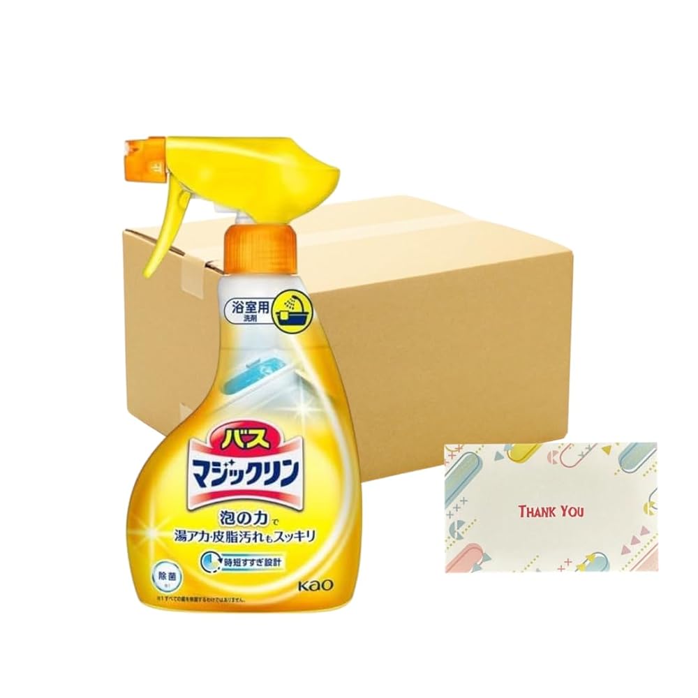 花王 バスマジックリン 浴室用 泡立ちスプレー 本体 350ml 泡 +Kunutonnオリジナルロゴ入りeおまけ付