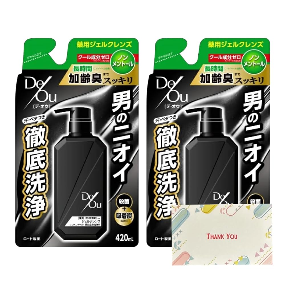 ロート製薬 デ・オウ 薬用クレンジングウォッシュノンメントール つめかえ用 420ml ボディソープ +Kunutonnオリジナルロゴ入りeおまけ付