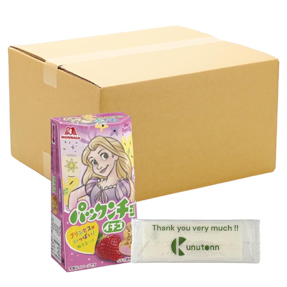 【まとめ買い 60個セット】森永製菓 森永パックンチョ いちご 41g+ Kunutonnオリジナルロゴ入りeおまけ付