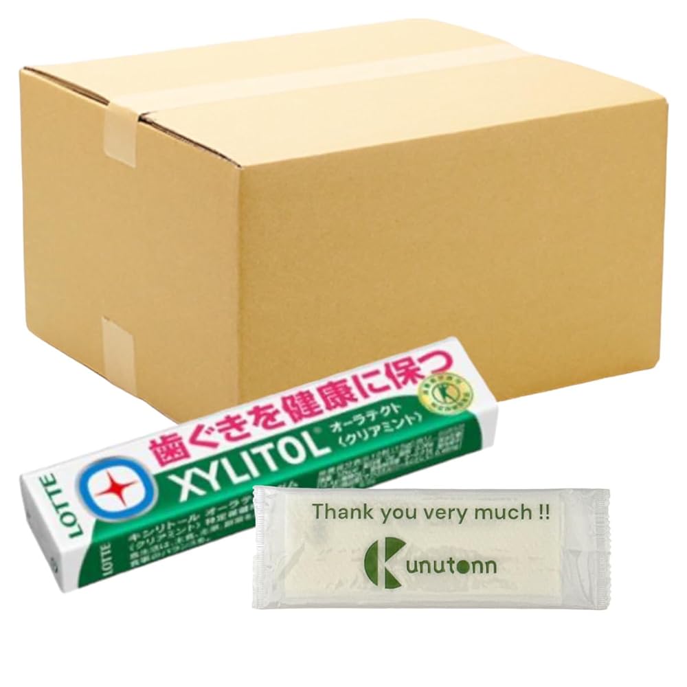 【まとめ買い 40個セット】ロッテ キシリトール キシリトールガム オーラテクト クリアミント 14粒 + K..