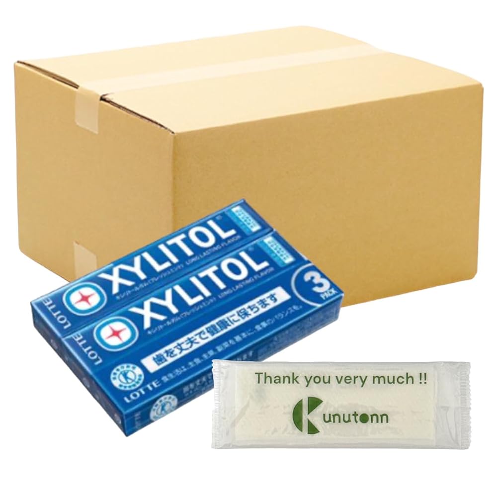 【まとめ買い 20個セット】ロッテ キシリトール キシリトールガム フレッシュミント 14粒×3パック + Ku..