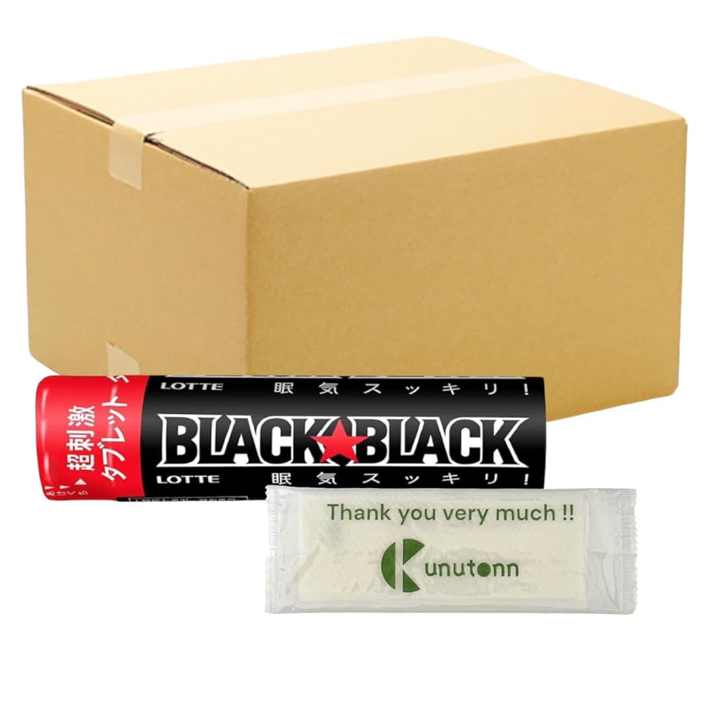 【まとめ買い 30個セット】ロッテ ブラックブラック タブレット ストロングタイプ 32g + Kunutonnオリジナルロゴ入りeおまけ付