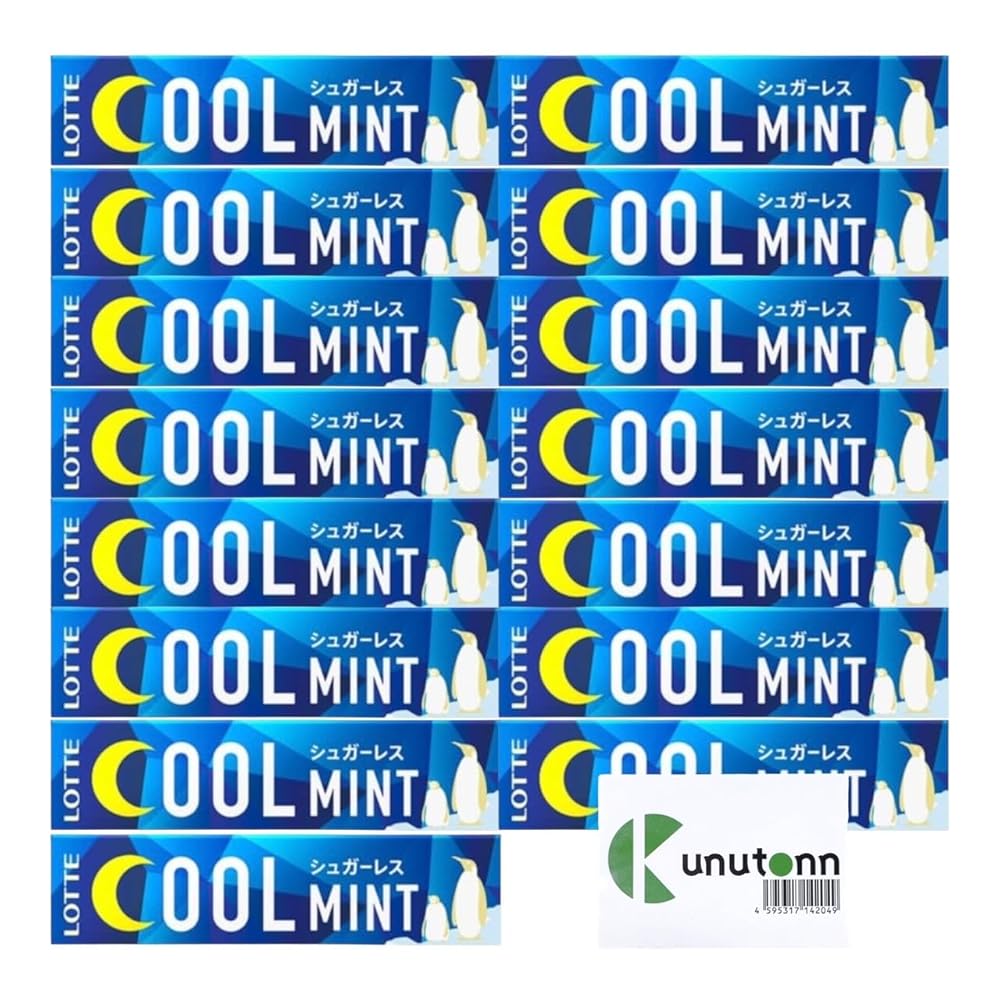 ロッテ クールミントガム 9枚 + Kunutonnオリジナルロゴ入りeおまけ付