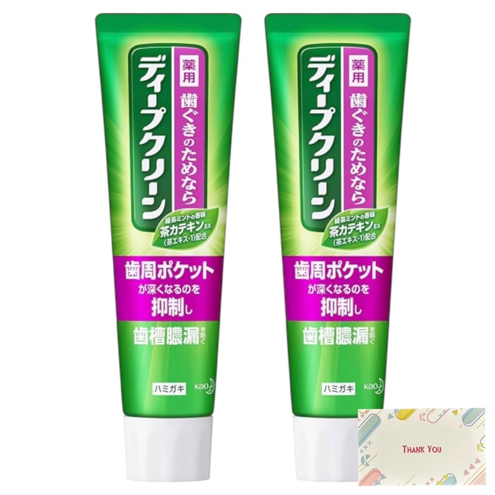 【まとめ買い 個セット】花王 ディープクリーン 薬用 ハミガキ 100g + Kunutonnオリジナルロゴ入りeおまけ付