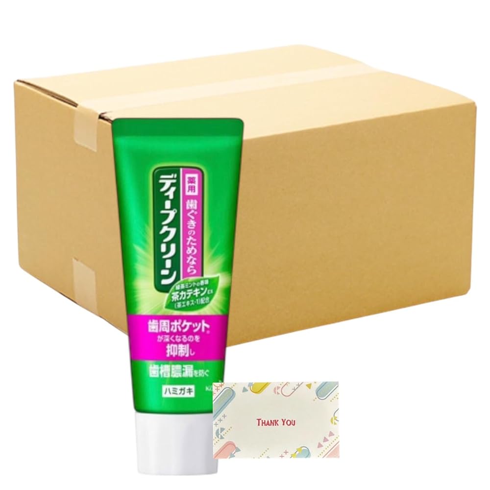 【まとめ買い 個セット】花王 ディープクリーン 薬用 ハミガキ 60g + Kunutonnオリジナルロゴ入りeおまけ付