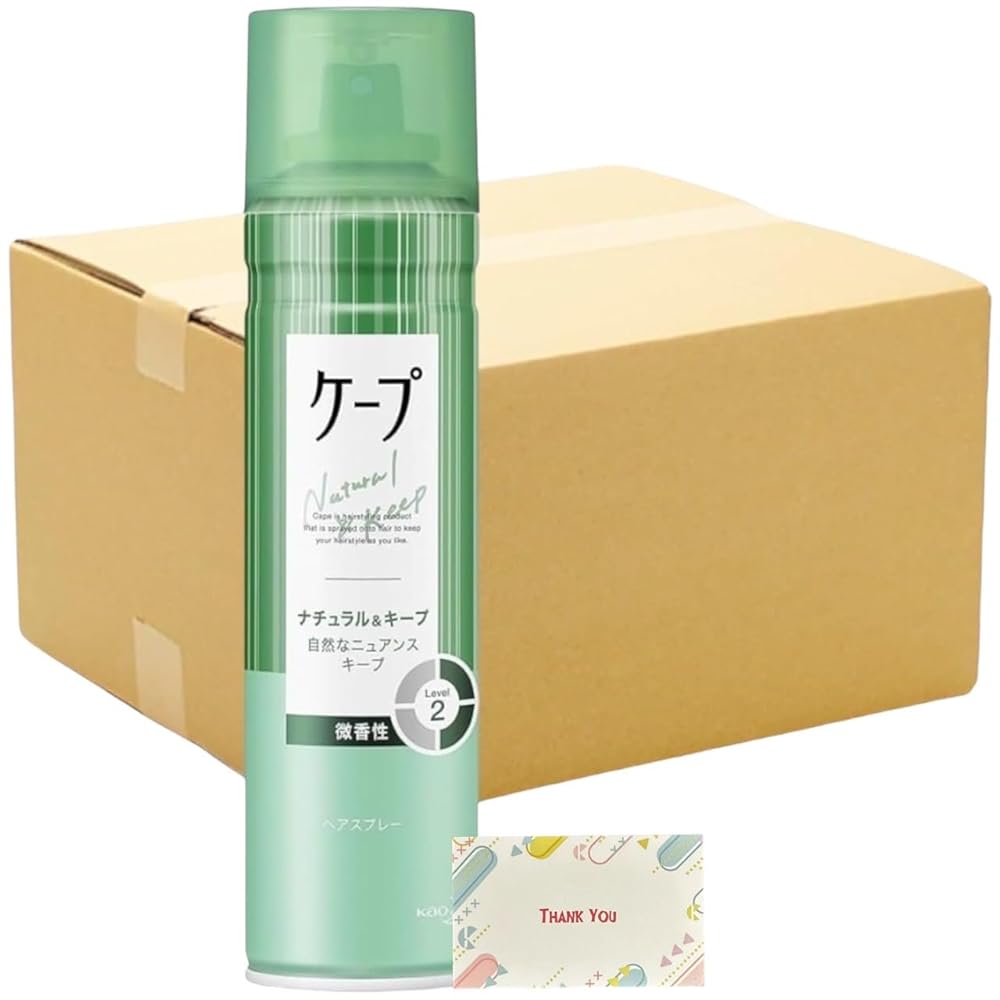 花王 ケープ ナチュラル&キープ ヘアスプレー 微香性 180g + Kunutonnおまけ付 (12本セット)