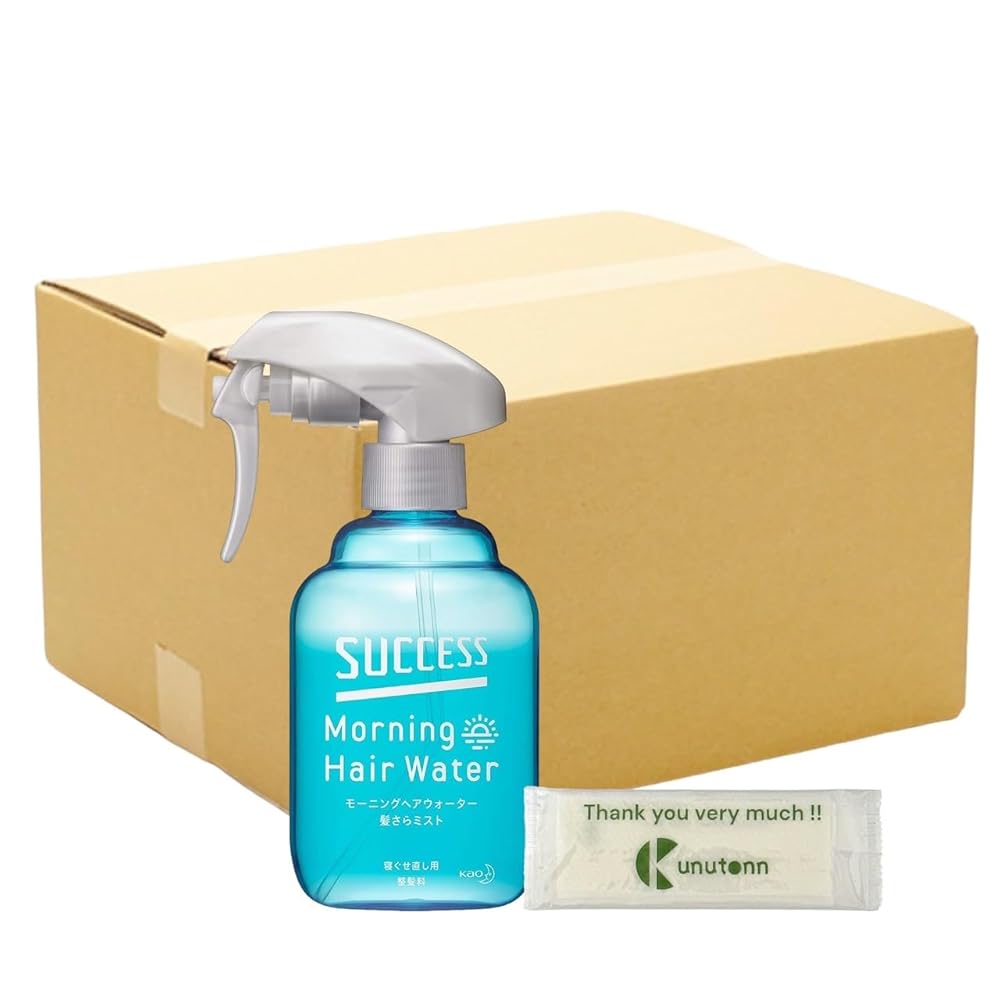 【まとめ買い 個セット】 花王 サクセス モーニングヘアウォーター髪さらミスト 本体 280ml + Kunutonnオリジナルロゴ入りeおまけ付