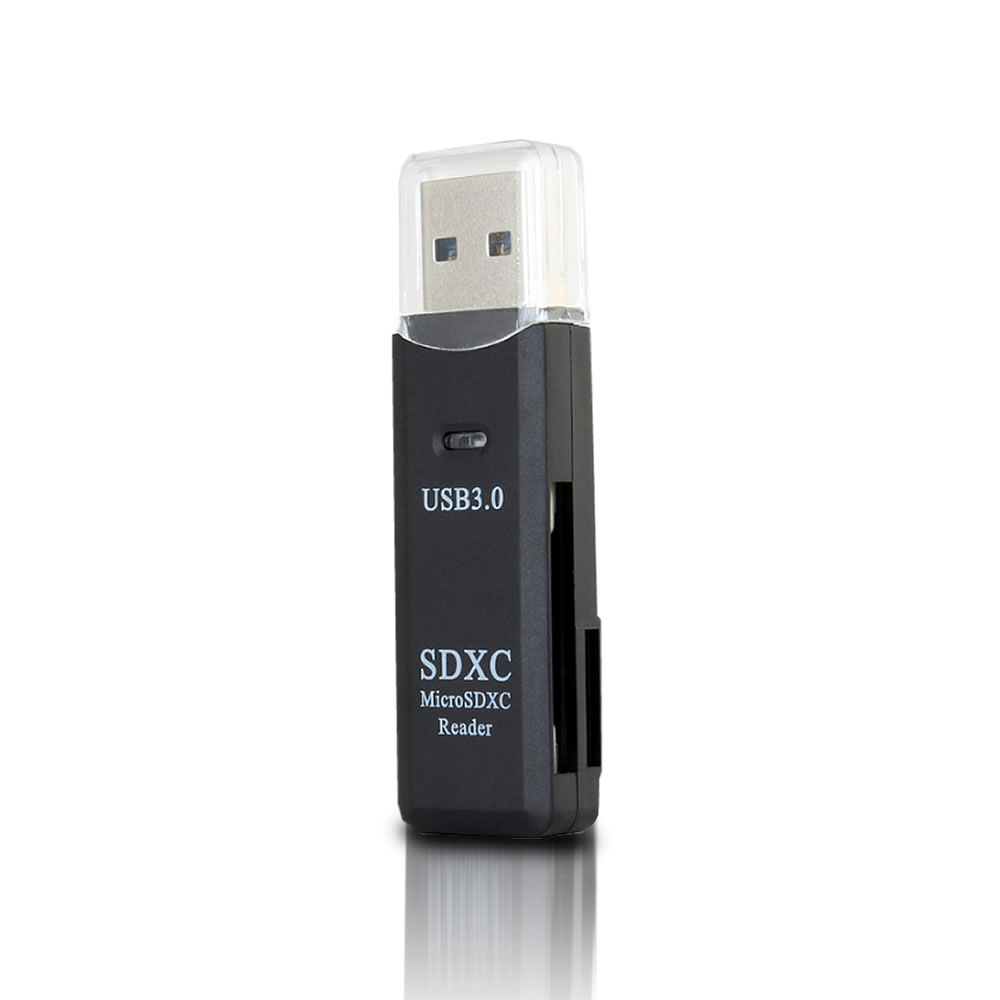 【送料無料】 USB 3.0 SDカードリーダー ブラック SDメモリー 小型軽量 高速データ転送  ...