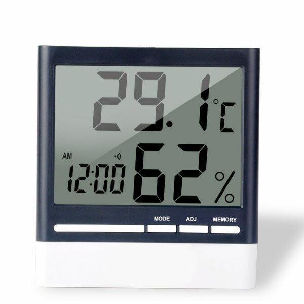 かんたん操作 高精度デジタル湿度計 温度計室内 大画面温湿度計 最高最低温湿度表示 置き掛け両用タイプ おしゃれ うるおいチェックに CX-318