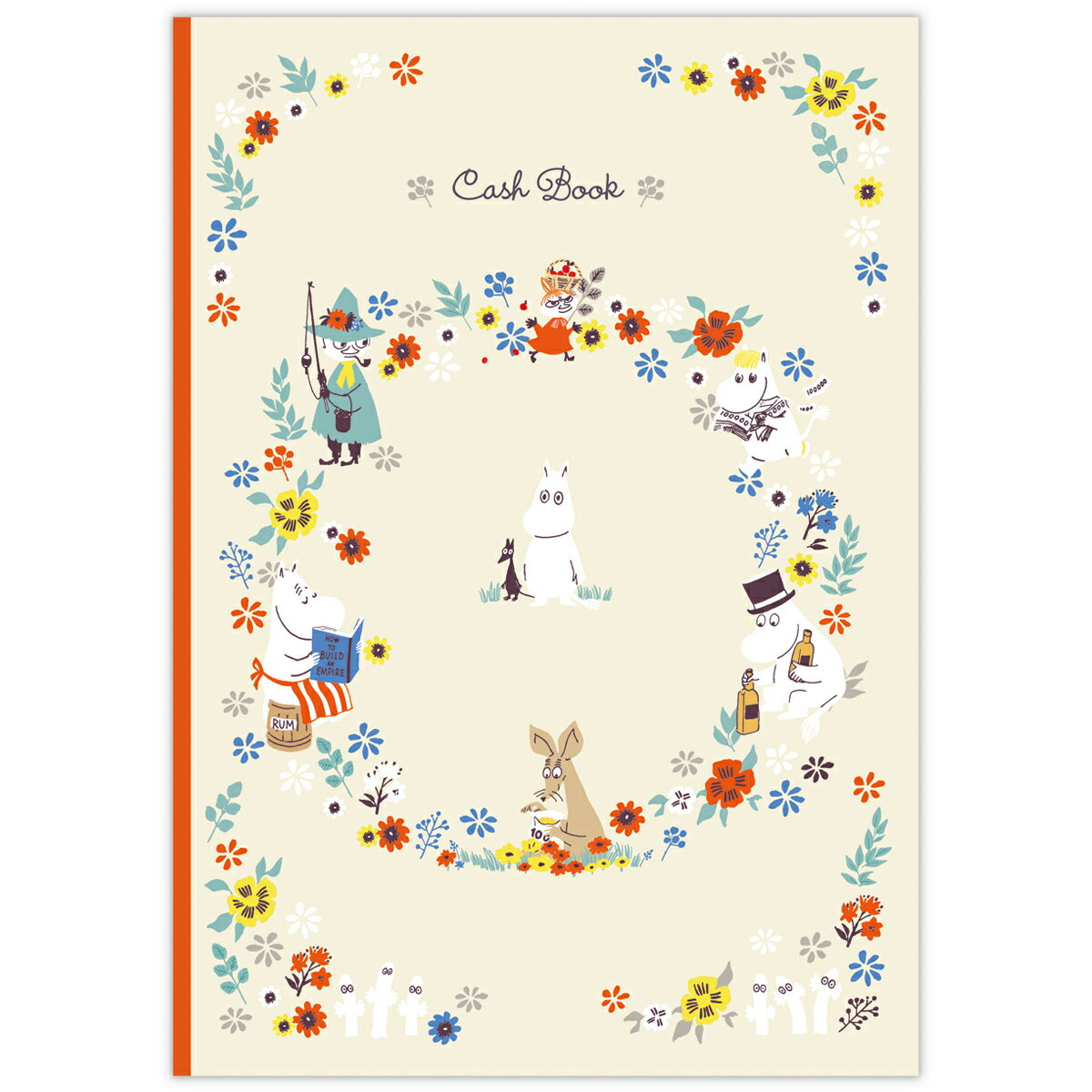 ムーミン 仲間たちとお花II キャッシュブック 全ページフルカラー 日付フリー シール付き