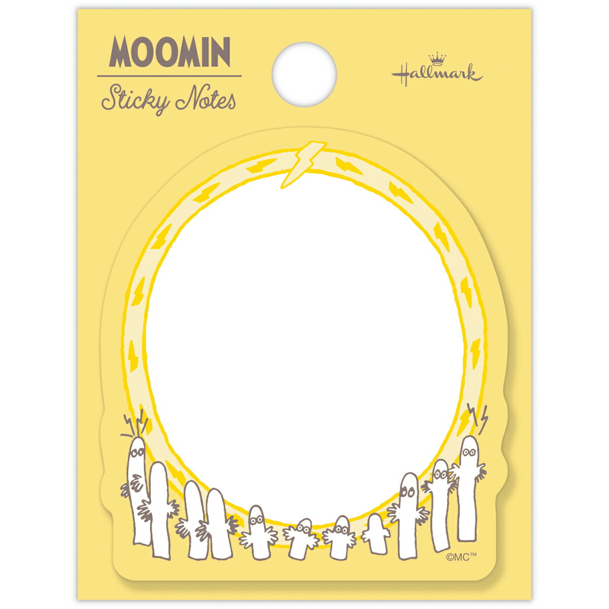 Label Paper - ムーミン Moomin valley’s day イエロー ニョロニョロ ダイカット付箋｜1柄30枚