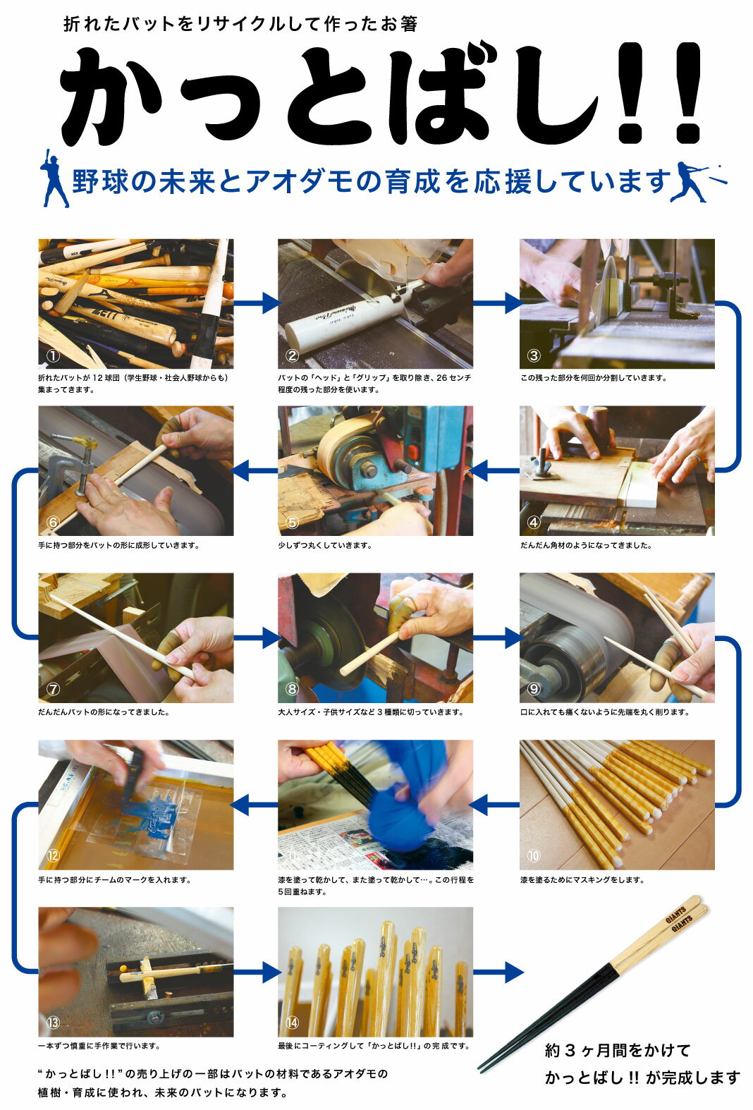かっとばし ペットマーク23 5cm 21 5cm 18cm 折れたバットをリサイクル 折れたバット 箸 ペットマーク 巨人ジャイアンツ 阪神タイガース 広島カープ 日本ハム 中日ドラゴンズ ヤクルトスワローズ 野球 西武ライオンズ ソフトバンク オリックス 人気上昇中 漆塗り 横浜