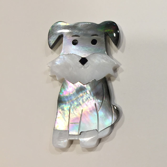 ミニチュアシュナウザーの箸置き ×2個 レーターパックライト発送