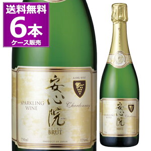 安心院葡萄酒工房 安心院ワイン スパークリングワイン シャルドネ 750ml×6本(1ケース) 辛口 白 ブラン ド ブラン 瓶内二次発酵 発泡性 泡 三和酒類 大分県 日本ワイン 日本ワインコンクール 最高金賞 部門最高賞受賞【送料無料※一部地域は除く】