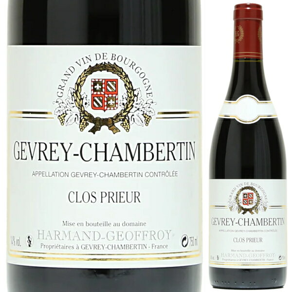 2019 h[k A} Wt W Vx^ v~G N N v[ 750ml  ꋉ t{fB uS[j tX BOURGOGNE PINOT NOIR Domaine Harmand Geoffroy Gevrey Chambertin Premier Cru Clos Prieuryꕔn͏z