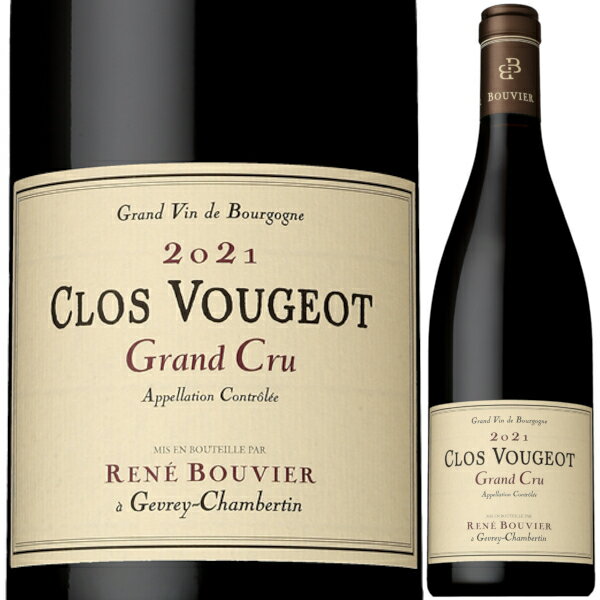 2021 h[k l u[BG N [W ON 750ml   t{fB uS[j tX BOURGOGNE PINOT NOIR Domaine Rene Bouvier Clos Vougeot Cruyꕔn͏z