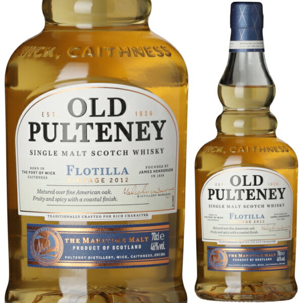 I[h vgj[ teB[ 2012 700ml 46 Ki t VOg ECXL[ XRbgh XRb` OLD PULTENEY FLOTILLA Vintage 2012 whisky single maltyꕔn͏z