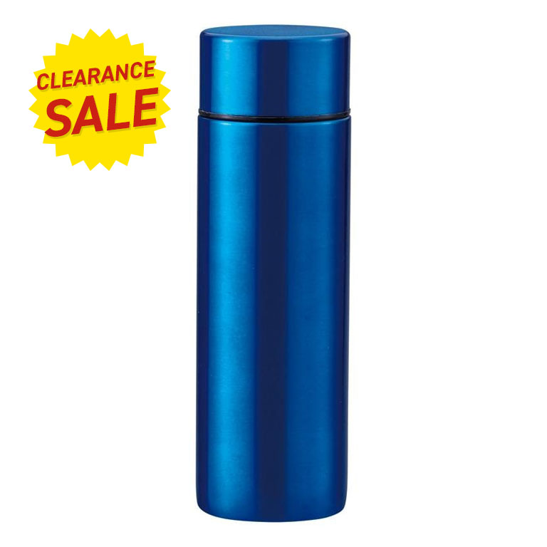 【アウトレット】ポケットサイズ 真空ステンレスボトル 青 140ml 【通常】