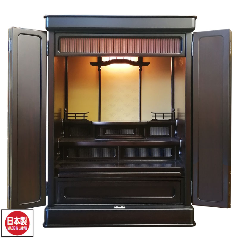 唐木仏壇 伝統型仏壇「風林火山 紫檀」23号 モダン仏壇 伝統型仏壇 日本製 国産仏壇 インテリア仏壇 無宗教 紫檀